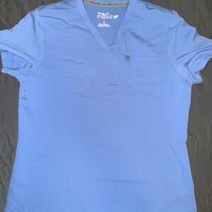 Blue Women's Fabletics Scrub Top